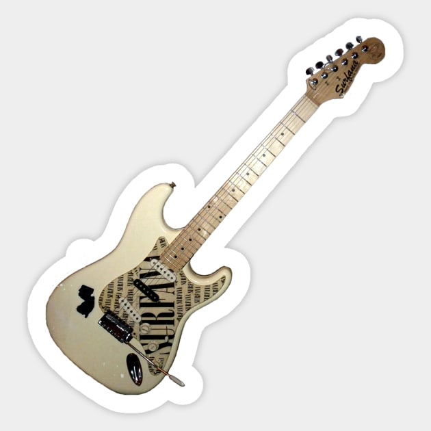 Surfana Strat Sticker by Participation Trophy Records